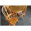 Image 3 : PAWFOOT OAK TABLE WITH LEAF AND 6 CHAIRS
