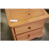 Image 2 : WOOD 2-DRAWER NIGHTSTAND
