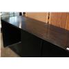 Image 2 : LARGE BLACK DESK WITH CUPBOARDS