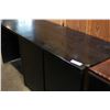 Image 3 : LARGE BLACK DESK WITH CUPBOARDS