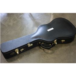 BOSTON CASE COMPANY LEATHER LOCKING GUITAR CASE WITH KEYS