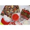 Image 4 : PUZZLE SIX PACK OPENED BOTTLES POLAR BEAR TIN AND BASEBALL HAT MAGNETS TOY CAR PIN AND CUP