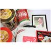 Image 2 : TWO INSULATED BAGS 2003 CALENDAR GARBAGE PAIL AND TWO LARGE POPCORN TINS