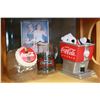 Image 8 : LOT OF COCA COLA COOKIE JARS JUICE JUG AND POLAR BEAR STUFFY AND 50TH ANNIVERSARY PRINT