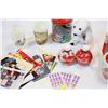 Image 2 : LOT OF COCA COLA TEAPOT POLAR BEAR COLLECTION OF CARDS ETC. TIN AND COCA COLA 2010 ROUND BOTTLES TWO