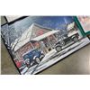 Image 5 : LOT OF FOUR FRAMED COCA COLA PRINTS AND FOUR TIN SIGNS