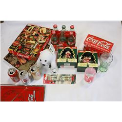 PUZZLE 6-PACK OPENED BOTTLES POLAR BEAR 3 CANS UNOPENED PACK PENCILS CHRISTMAS ORNAMENTS CLOCK AND M