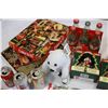 Image 2 : PUZZLE 6-PACK OPENED BOTTLES POLAR BEAR 3 CANS UNOPENED PACK PENCILS CHRISTMAS ORNAMENTS CLOCK AND M