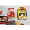 Image 3 : COCA COLA LIGHT COVER AND 3 TINS ND 2 VINTAGE TOYS CERAMIC FISHING POLAR BEAR AND PIGGY BANK
