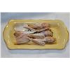 Image 1 : UNIQUE HAND MADE SHELL JEWELLRY ON ANTIQUE ENGLISH SANDWICH TRAY