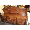 Image 1 : FRENCH PROVINCAL WALNUT DRESSER AND MATCHING HEADBOARD