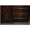 Image 4 : FRENCH PROVINCAL WALNUT DRESSER WITH DRAWERS AND MIRROR