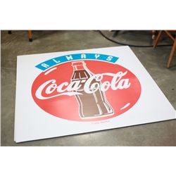 THREE LARGE CORAGATED PLASTIC SIGNS ALL THE SAME