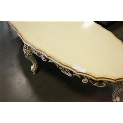 WHITE FRENCH PROVINCAL COFFEE TABLE