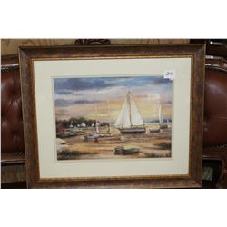 FRAMED SALIBOAT PRINT