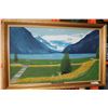 Image 1 : GILT FRAMED LAKE LOUISE PAINTING