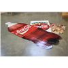 Image 1 : LOT OF 2 COCA COLA SIGNS AND GLUED PUZZLE