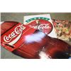 Image 2 : LOT OF 2 COCA COLA SIGNS AND GLUED PUZZLE