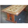 Image 3 : TEAK TILE TOP COFFEE TABLE