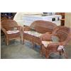Image 1 : THREE PIECE WICKER CHAIR SET