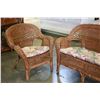 Image 2 : THREE PIECE WICKER CHAIR SET