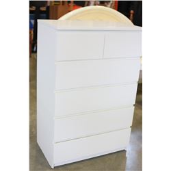 WHITE 6 DRAWER IKEA MALM DRESSER