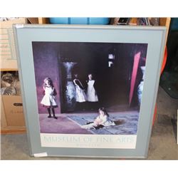 BOSTON MUSEUM OF FINE ARTS FRAMED POSTER