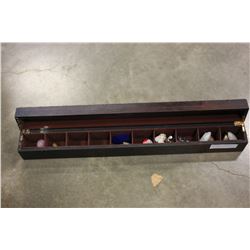 LONG ESPRESSO JEWELLRY BOX WITH CONTENTS