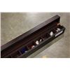 Image 2 : LONG ESPRESSO JEWELLRY BOX WITH CONTENTS