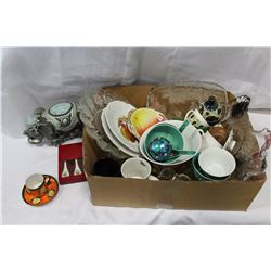 LOT OF POTTERY VASES ELEPHANT FIGURE AND ESTATE GOODS