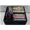 Image 1 : BLACK CRATE OF DVDS AND BLURAYS