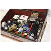 Image 2 : WOOD JEWELLRY BOX WITH TOY CARS
