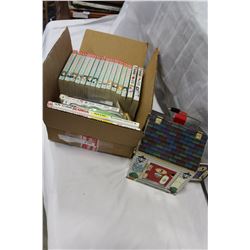BOX OF MANGA COMICS