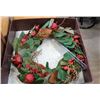 Image 1 : NEW IN BOX SPRING WREATH MGNOLIA POMEGRANITE