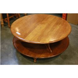 ROUND ROTATION MAPLE COFFEE TABLE
