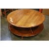 Image 1 : ROUND ROTATION MAPLE COFFEE TABLE