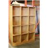Image 1 : WOOD CUBICLE SHELF UNIT