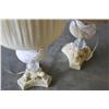 Image 3 : PAIR OF DECORATIVE WHITE LAMPS