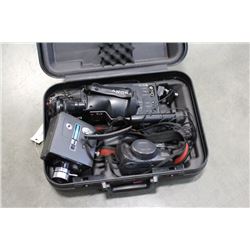 BOX OF CAMERAS AND MOVIE CAMERA