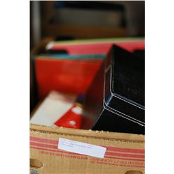 BOX OF NEW NOTEPADS AND STATIONARY