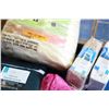 Image 2 : BOX OF BED SHEETS AND FOAM CUSHION