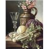 Image 1 : Attributed to Margaretha Vogel Roosenboom, (Dutch 1843-1896), Still Life of Flowers and Veget...