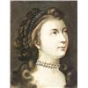 Image 1 : Italian School, 19th Century, Portrait of a Noblewoman, Unsigned, Oil on panel mounted in a...