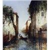 Image 1 : Italian School, Early 20th Century, Canal Scene, Venice, Signed indistinctly l.r., Oil on c...