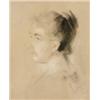 Image 1 : Franz Seraph von Lenbach (German 1836-1904), Profile Portrait of a Woman, Signed F. Lenbach l...