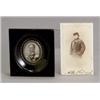 Image 1 : Russian Miniature Portrait of a Gentleman and a Carte-de-Visite of Edward VII, 19th Century,...