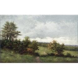 M.S. Baxter (American School 20th Century), Rural Landscape, Signed M.S. Baxter l.l., Oil o...