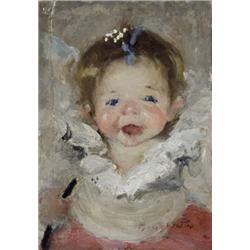 Martha Walter (American, 1875-1976), Laughing Baby, Signed Martha Walker l.r.; also titled,...