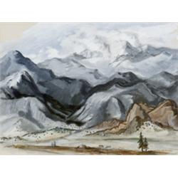 George Vander Sluis, (American b. 1915), Pike's Peak, Colorado, Signed George Vander Sluis...