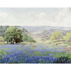 Morris Walton Leader, (American b. 1904), Wash Through the Hills, Signed M. Walton Leader l...